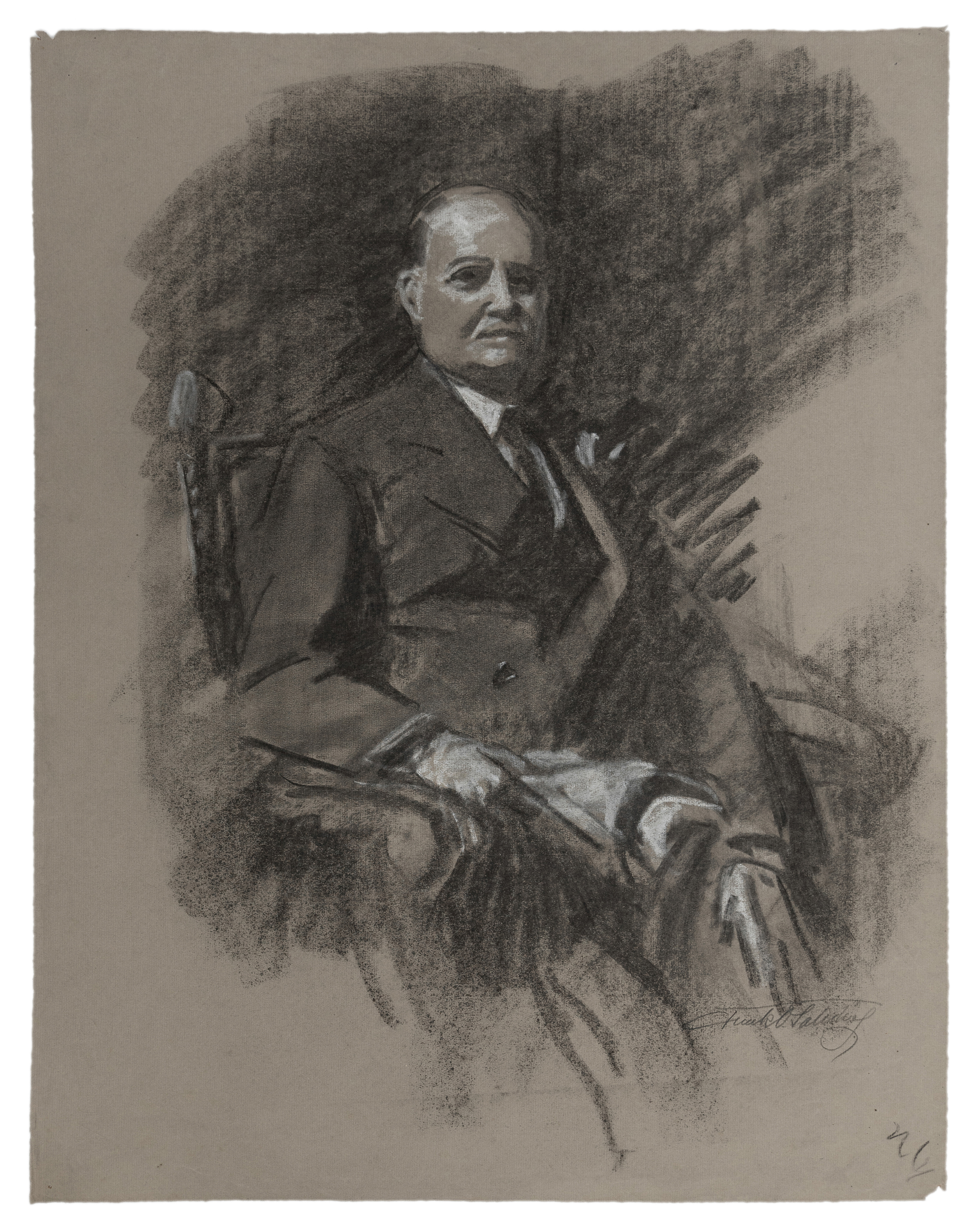 Frank O. Salisbury,  British 1874-1962 -  Ten portraits:  Mrs Lloyd, Head Mistress;  Mr Shapley;... - Image 6 of 10