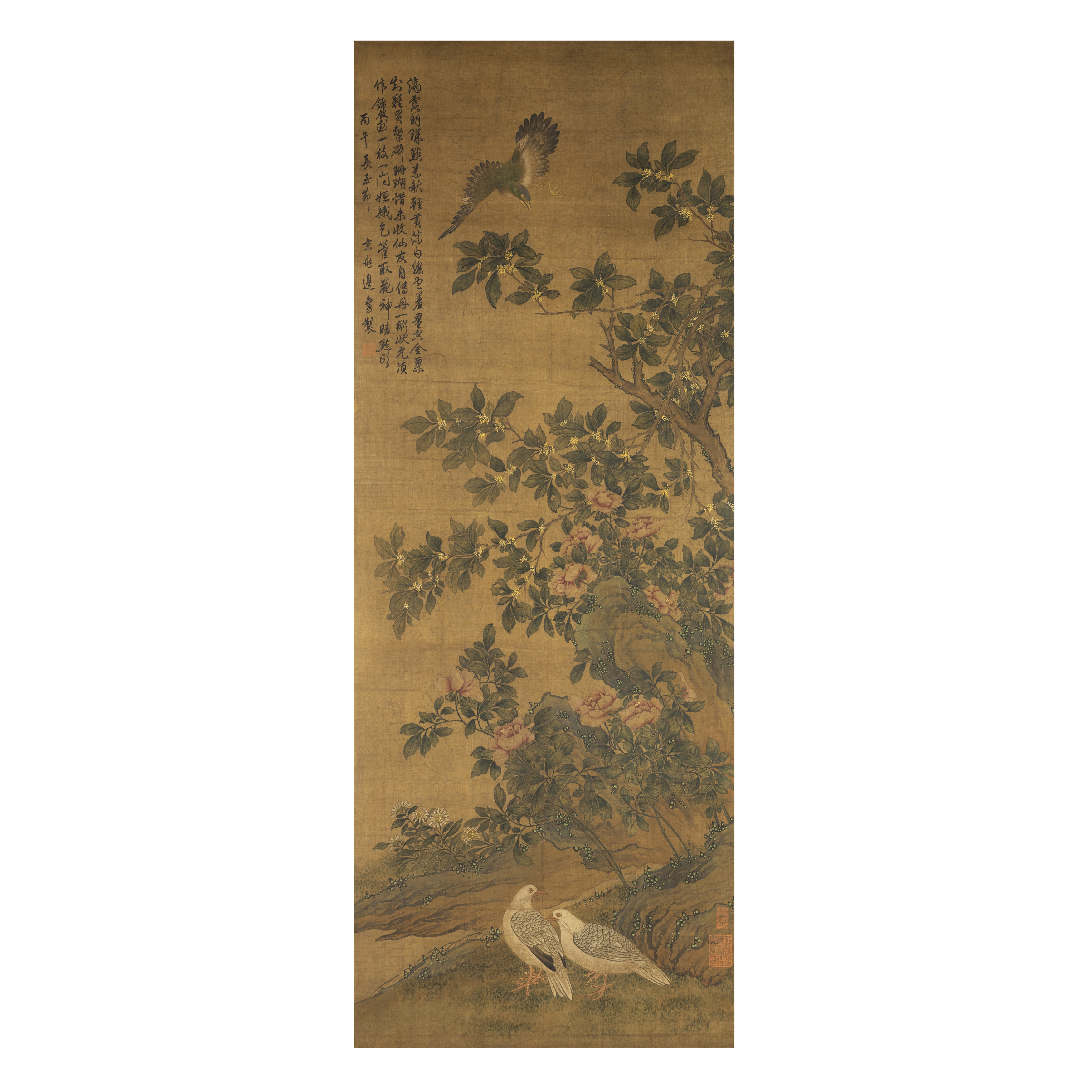 In the manner of Bian Luan (Qing dynasty, 19th century) 'Birds and flowers' Ink and colour on s...