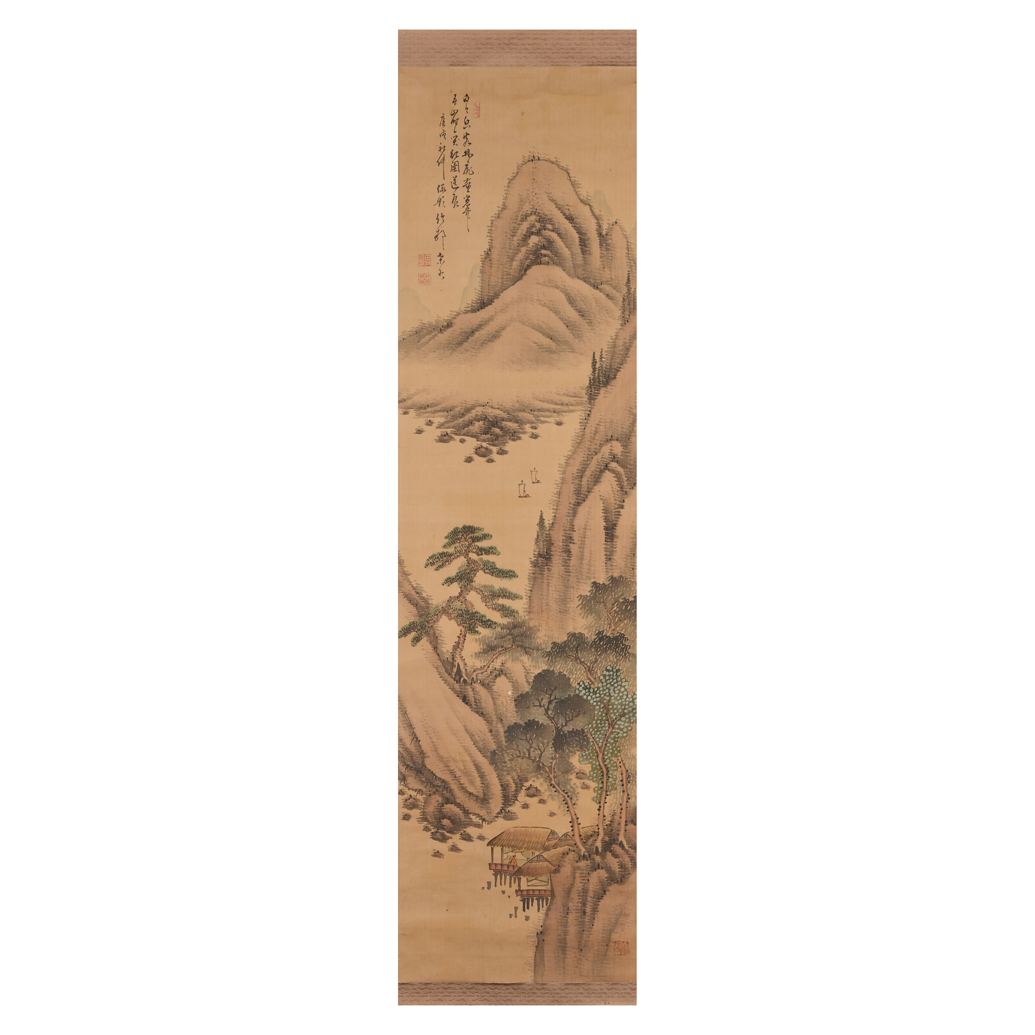 Four Chinese paintings by Shen Yan, two calligraphies and a Japanese painting  Comprising: four ... - Image 2 of 8