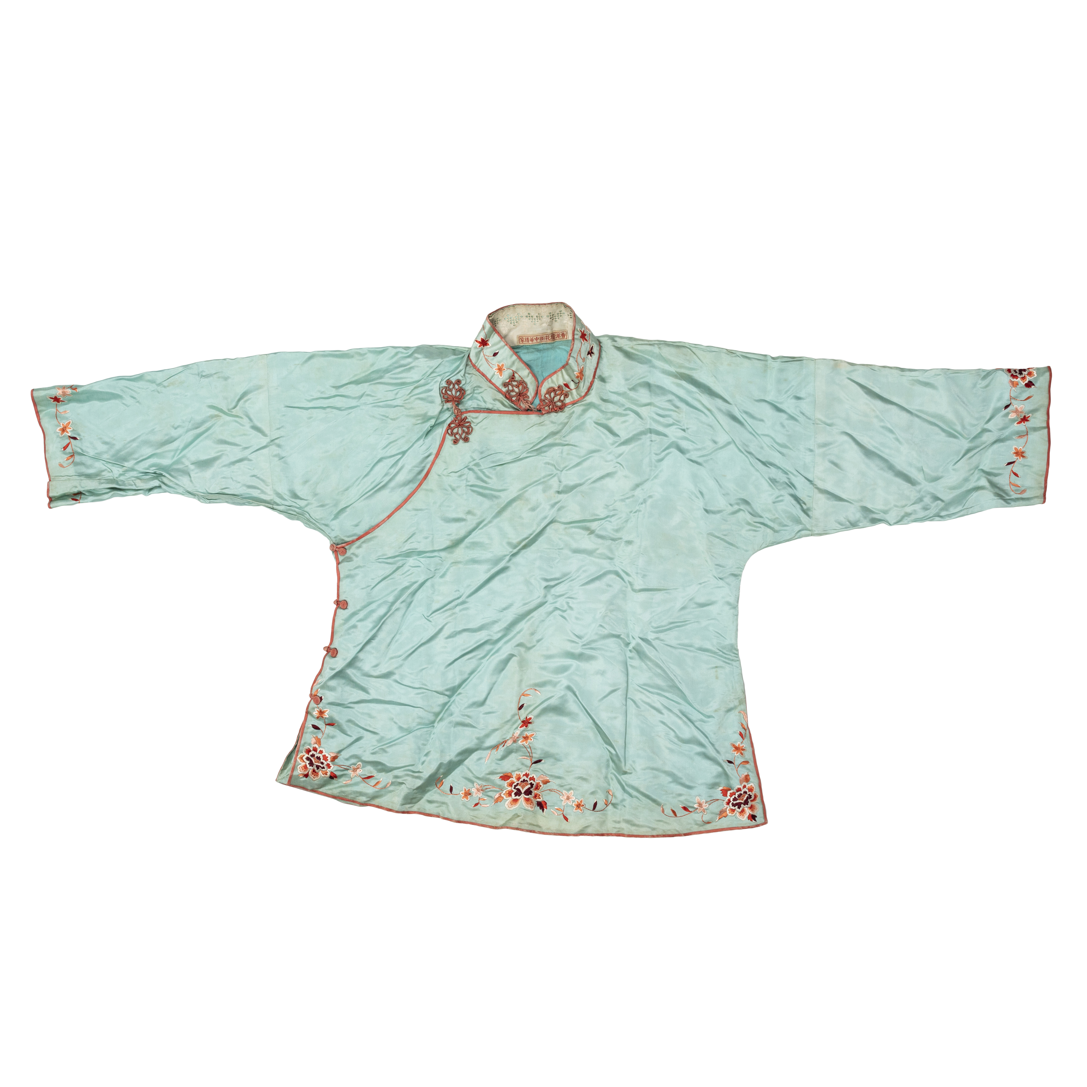 Two Chinese silk embroidered jackets  Republic period Both finely decorated with floral sprays,... - Image 3 of 3