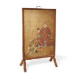 Chinese School, circa 1871 'Soldier reporting to his commander' Ink and pigment on silk, signed...