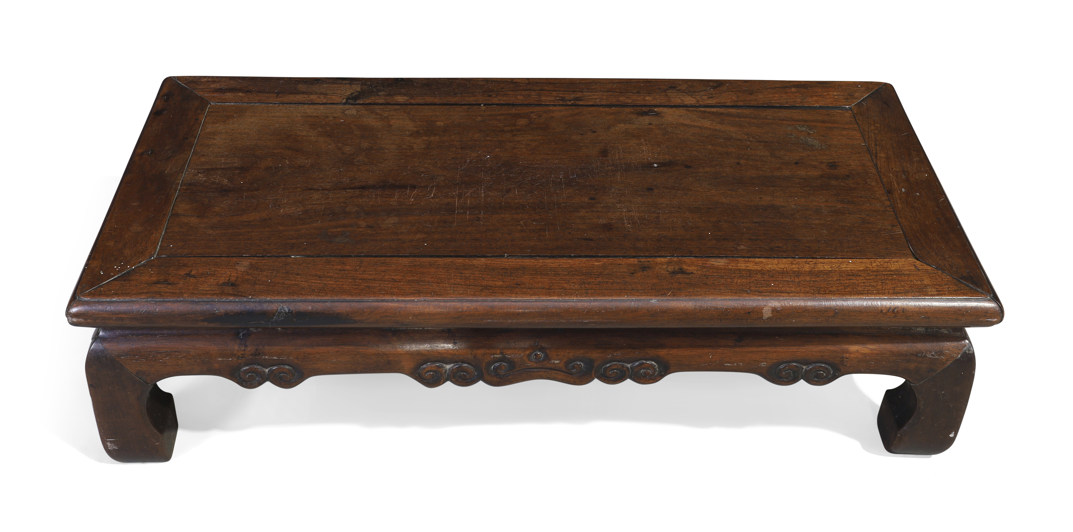 A Chinese hongmu scholar's stand, Qing dynasty, 19th century In the form of a low table, kang, ... - Image 2 of 2