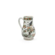 A Chinese famille verte birds and flower coffee pot Qing dynasty, Kangxi period Decorated to th...