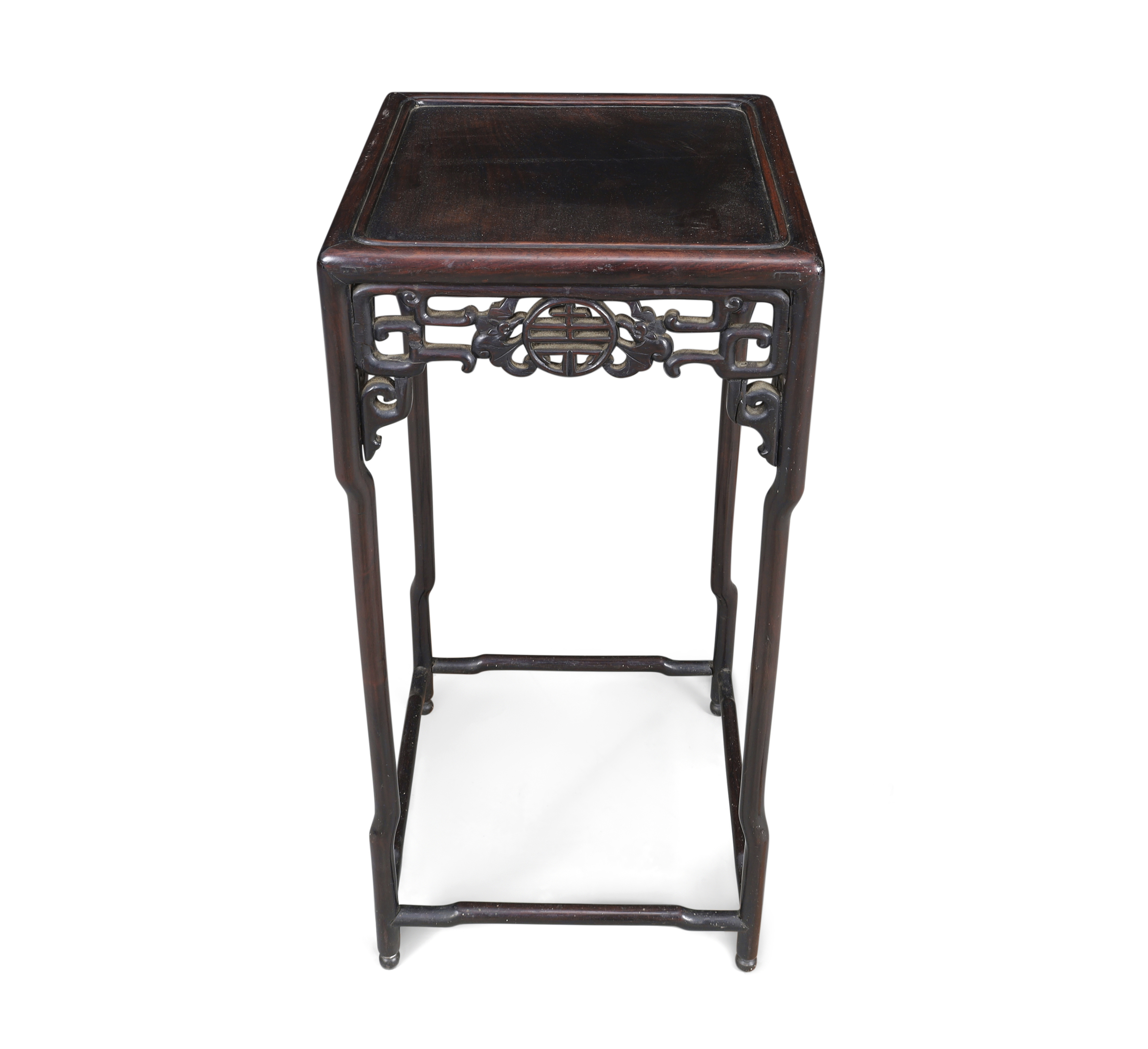 Three Chinese hongmu occasional tables, Qing dynasty, late 19th century Two of square form with... - Image 5 of 6