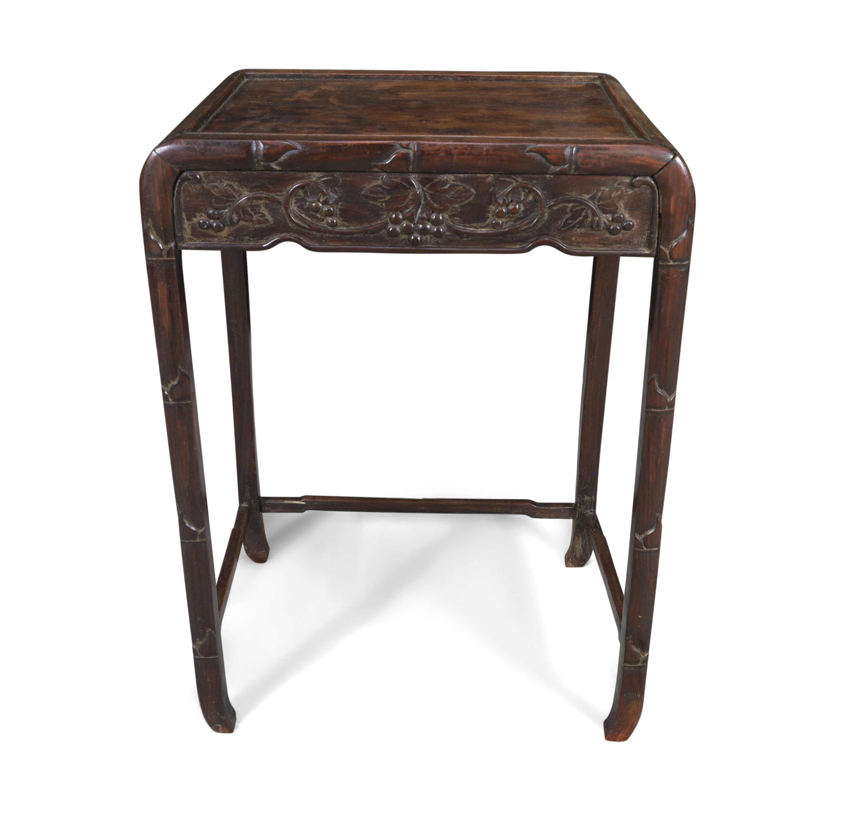 Three Chinese hongmu occasional tables, Qing dynasty, late 19th century Two of square form with... - Image 3 of 6