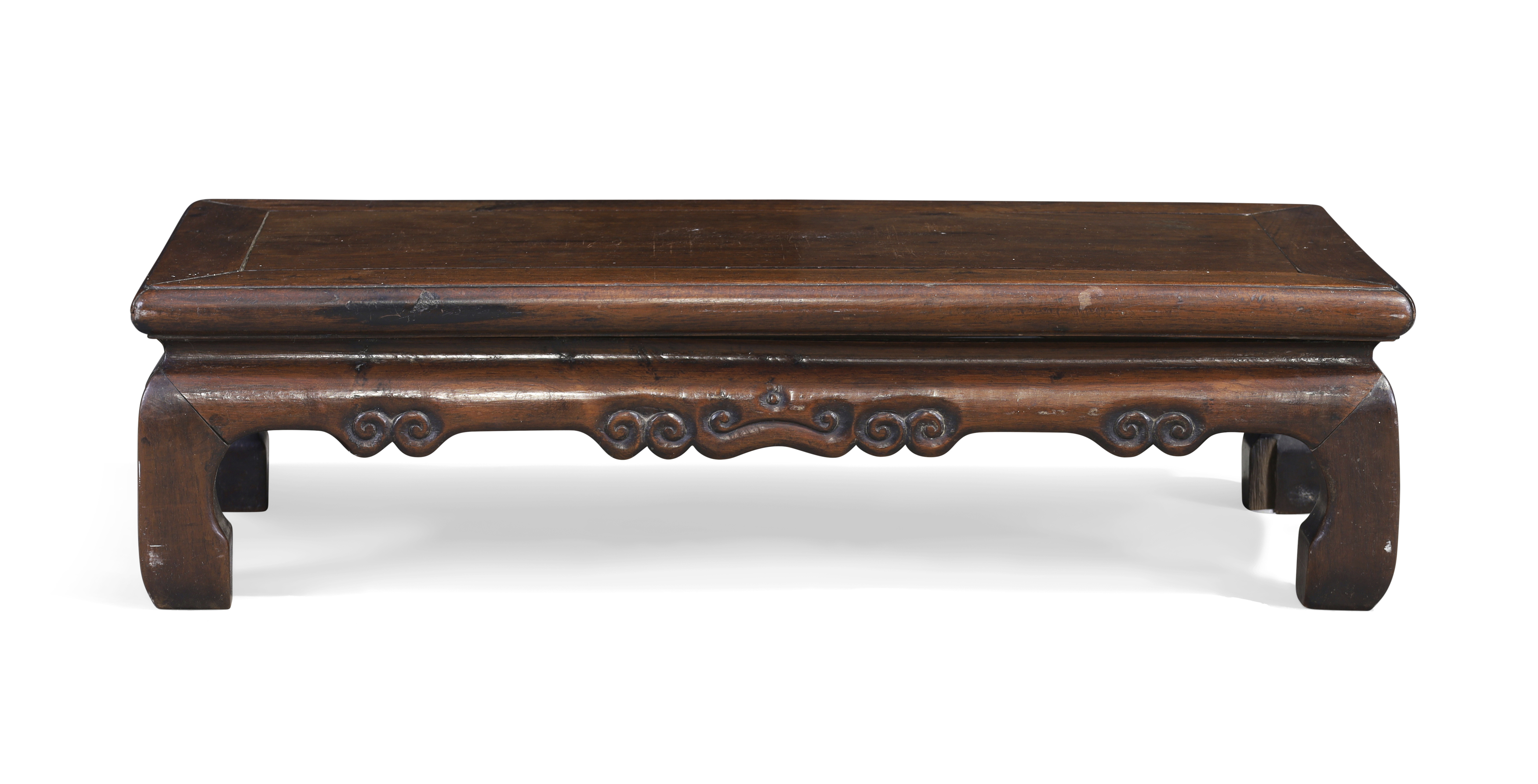 A Chinese hongmu scholar's stand, Qing dynasty, 19th century In the form of a low table, kang, ...