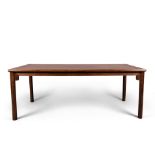 An exceptionally large Chinese huanghuali Ming-style table Republic period The rectangular top ...