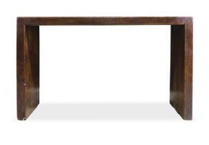 A Chinese hardwood painting table Early 20th century Of simple rectangular construction with st...