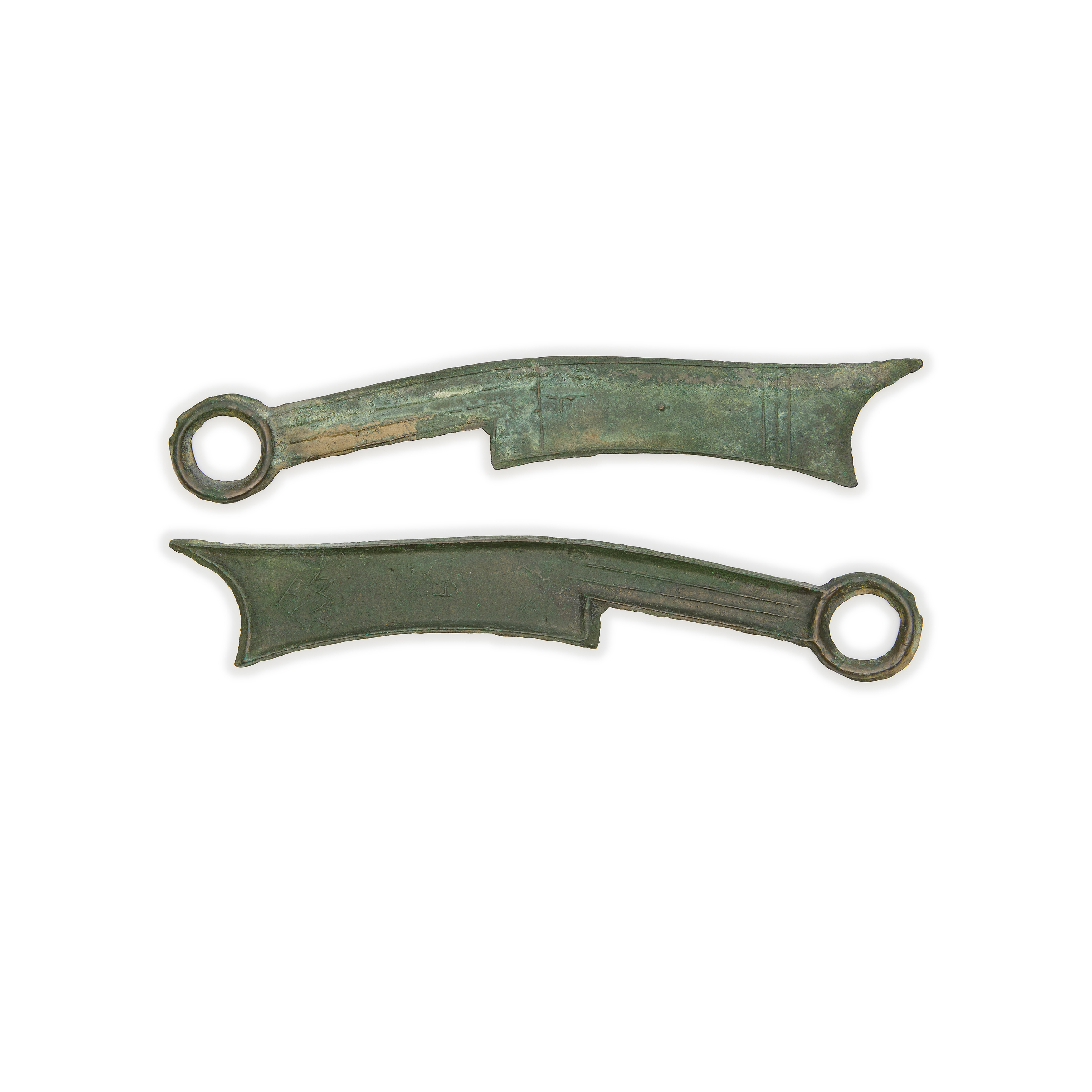 A Chinese AE knife coin Eastern Zhou dynasty, Warring States period, State of Qi, circa 400-200...