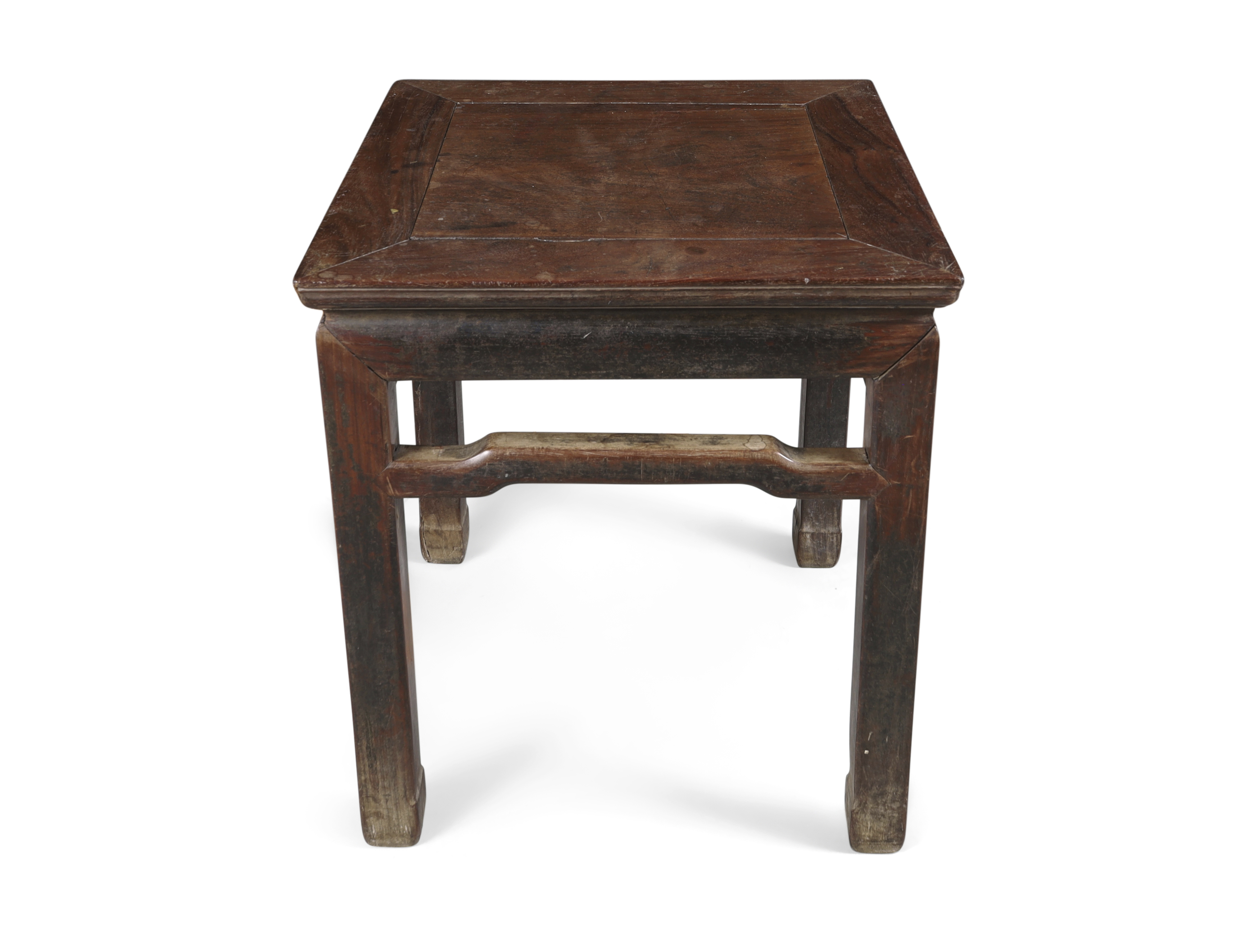 A Chinese hongmu Ming style stool, Qing dynasty, 19th century The square top above open stepped... - Bild 2 aus 2