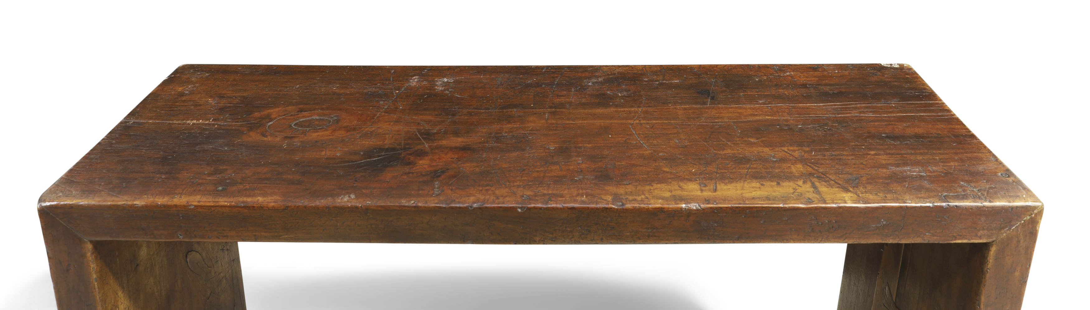 A Chinese hardwood painting table Early 20th century Of simple rectangular construction with st... - Image 2 of 2