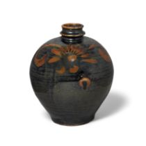 A Chinese Henan black-glazed russet-painted vase Northern Song/Jin dynasty Boldly painted aroun...