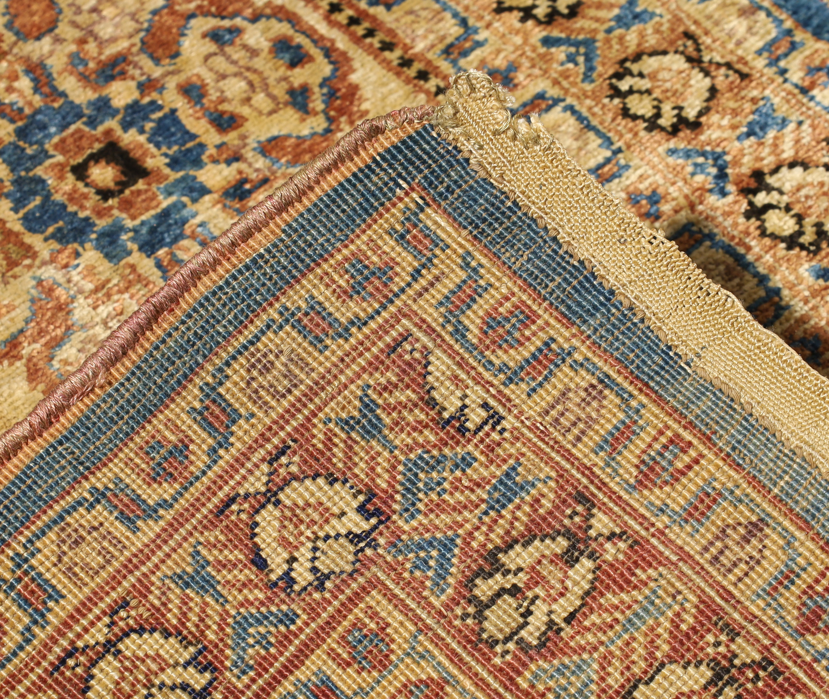 A Persian silk Tabriz narrow runner, First quarter 20th century,  The central field with geometri... - Image 4 of 4