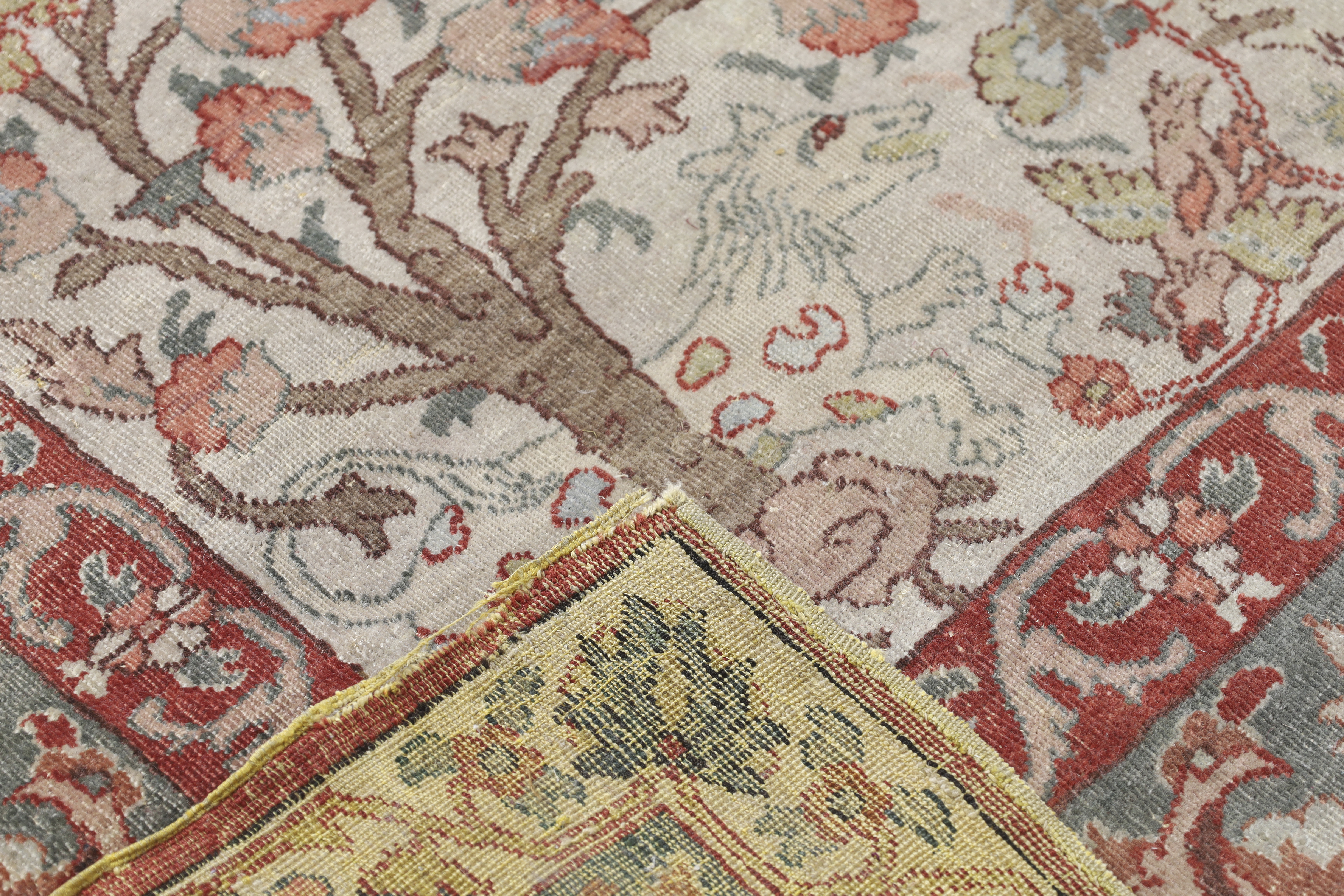 A Turkish rug,  Last quarter 19th century,  The central field with tree and zoomorphic motifs, on... - Image 3 of 4
