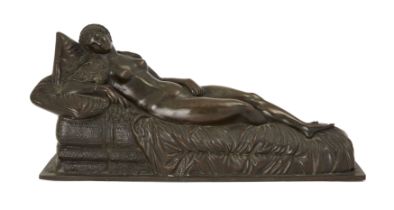 An Italian bronze model of Venus, Late 19th century, after Titian’s painting Venus of Urbino, The...