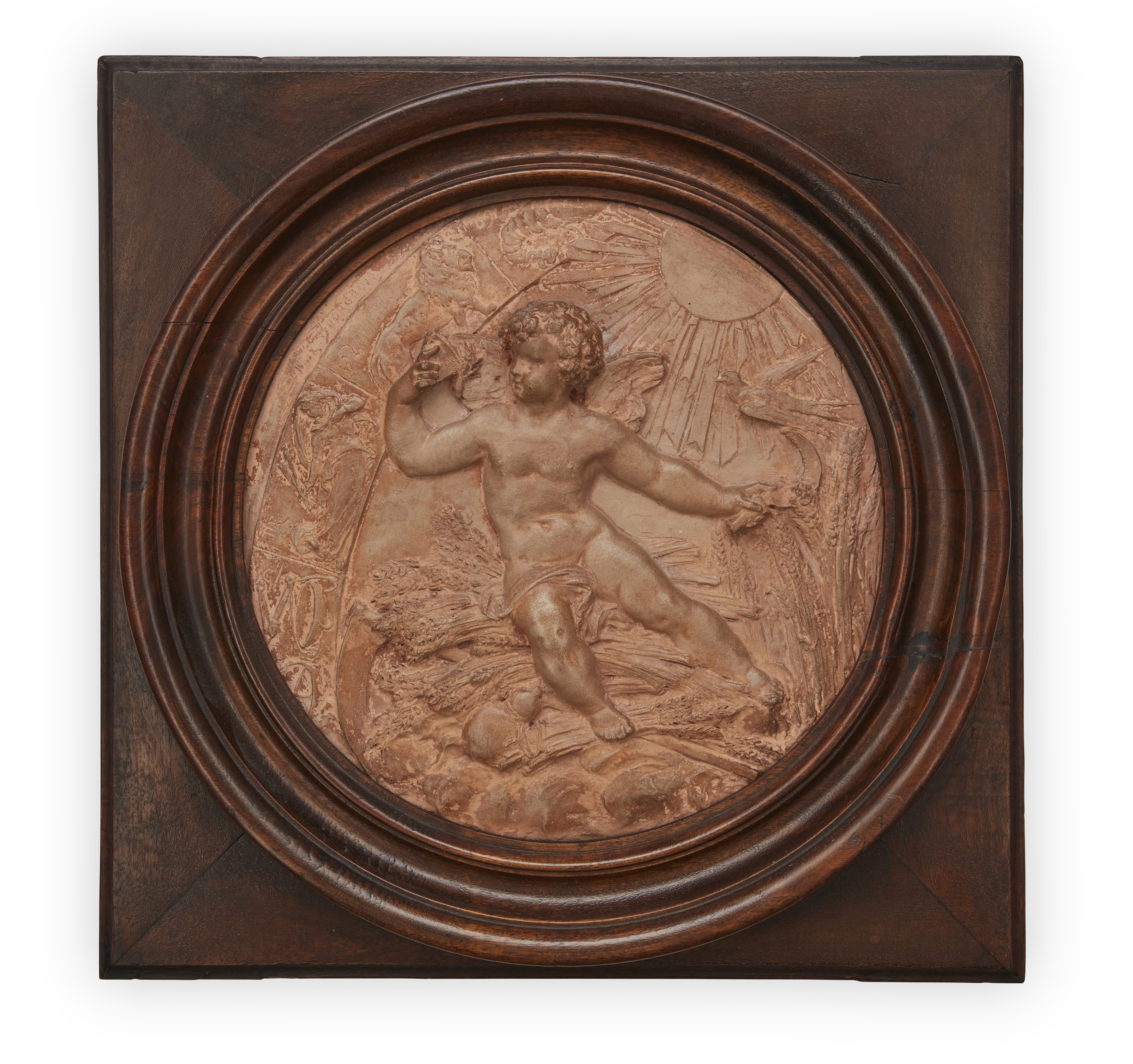 Louis-Maximilien Bourgeois, French, 1839-1901, four French allegorical terracotta plaques of the ... - Image 2 of 5