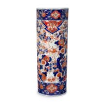 A Japanese Imari stick stand, Meiji period, late 19th century, 61cm high