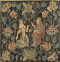 A North European tapestry panel, Swedish or Danish, late 17th / early 18th century, Woven in wool...