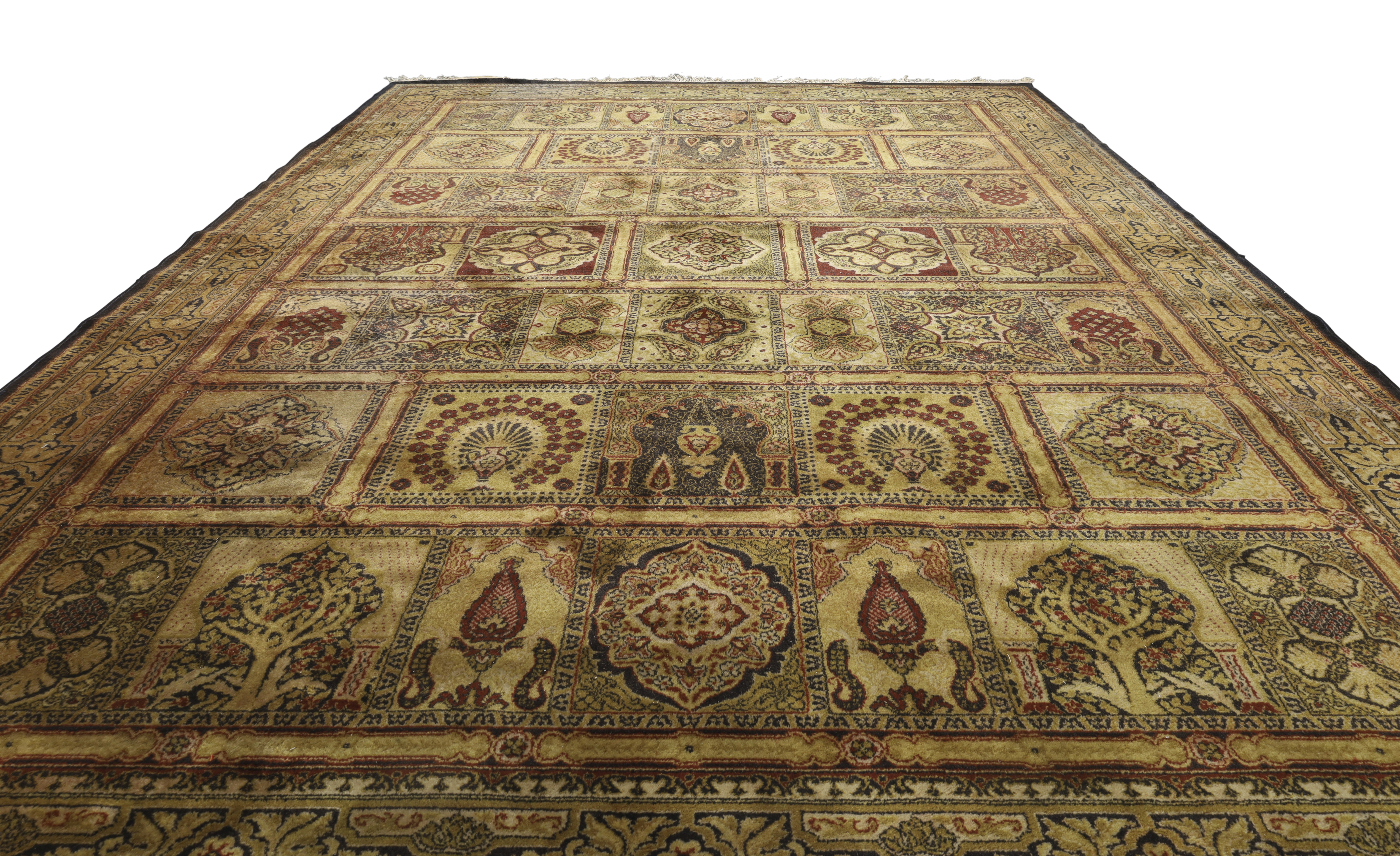 A Prado Orient Keshan super wool carpet, Last quarter 20th century, With tile design having vario... - Image 2 of 4