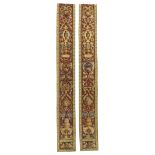 A pair of French entre fenêtre,  Possibly Beauvais, late 18th  / early 19th century,  Each panel ...