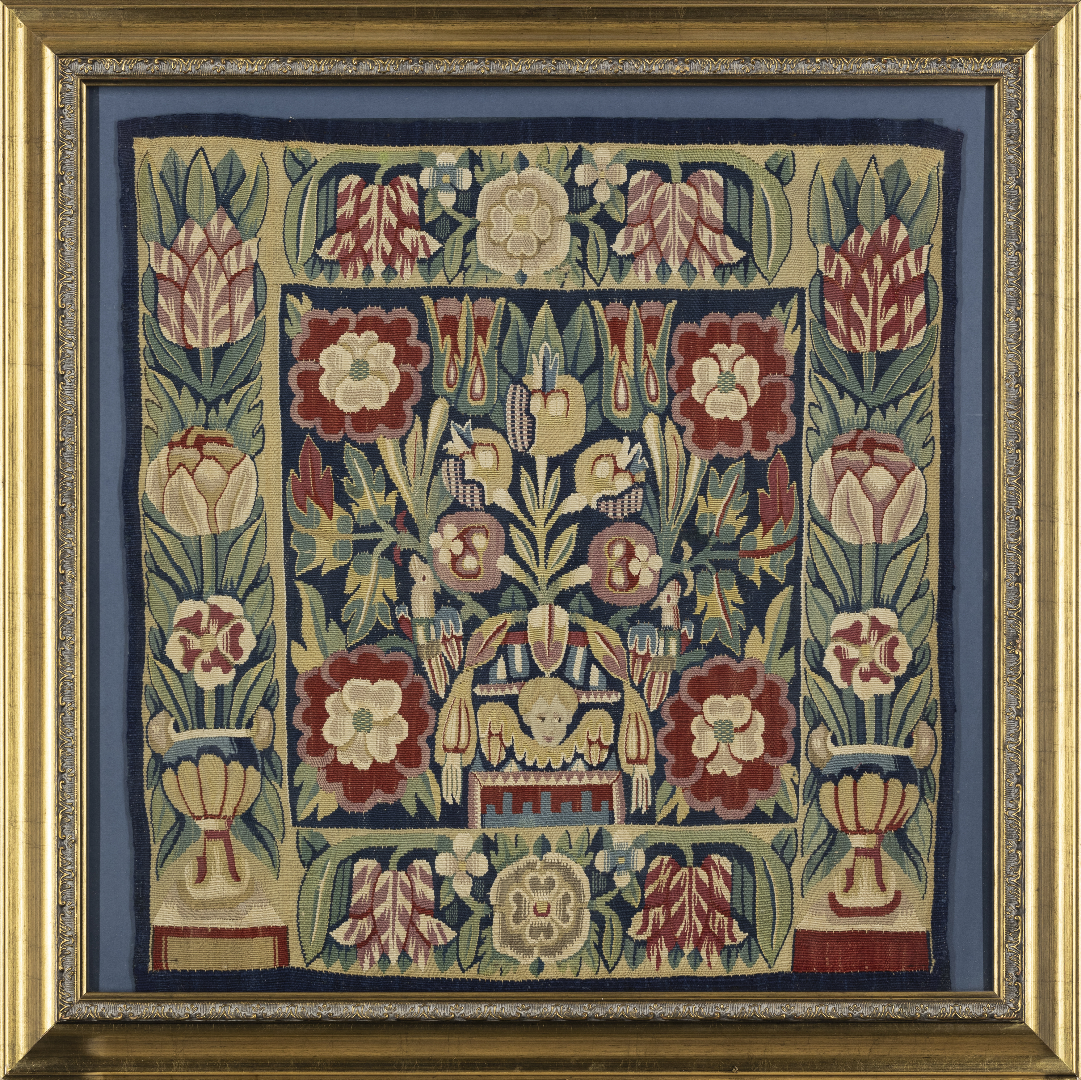 A pair of North European tapestry panels, Second half 17th century,  Woven in wools and silks, ea... - Image 3 of 5