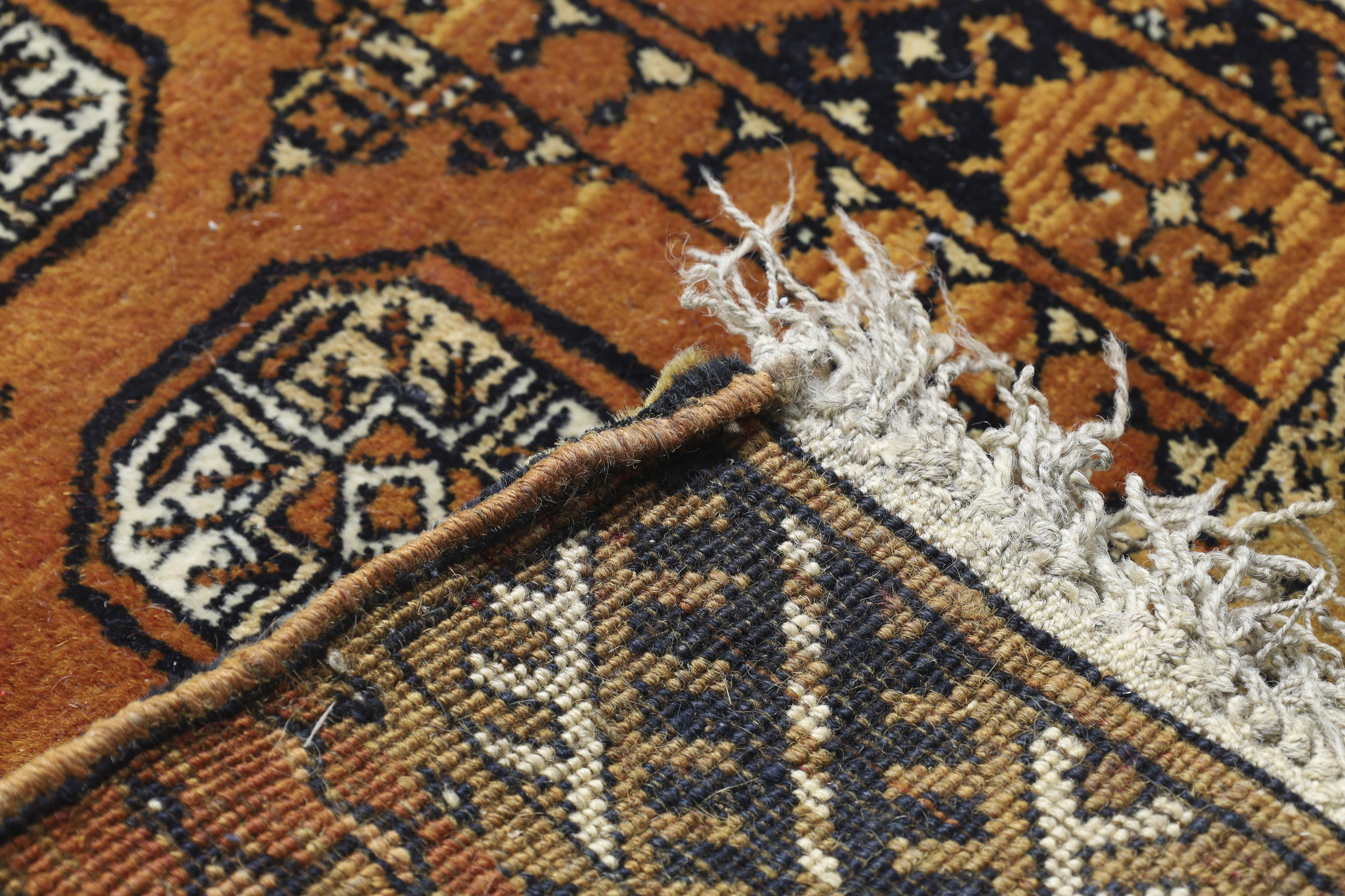 Two fragments of a Persian Feraghan runner, 19th century, Together with one other small fragment ... - Image 8 of 23