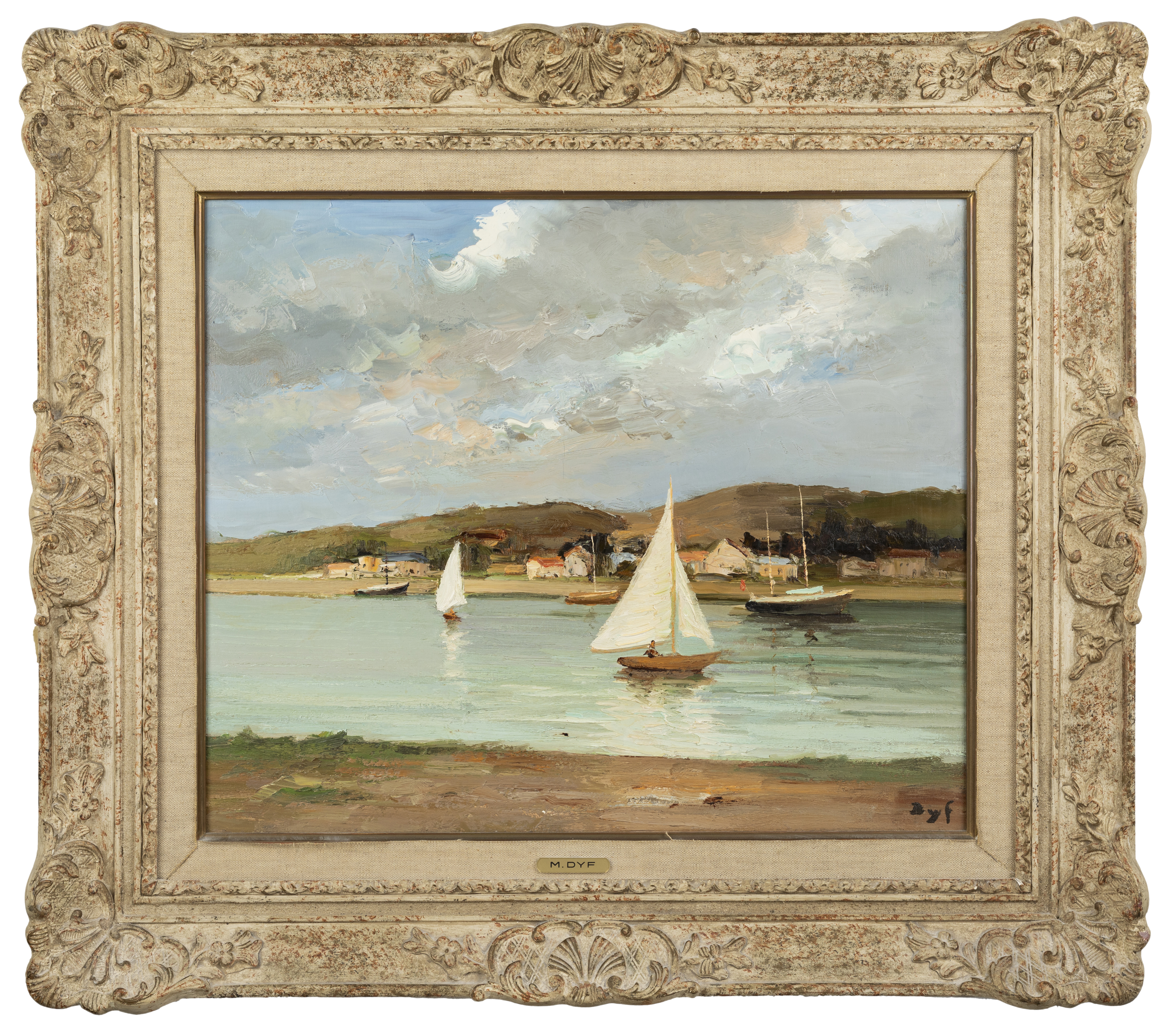 Marcel Dyf, French 1899-1985, La Seine à Vernon (Île-de-France),  Oil on canvas, signed lower rig...