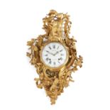 A Louis XV ormolu cartel clock, Jean Moisy, Paris, third quarter 18th century, The rococo case su...