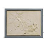 Four plaster and composition relief wall plaques, Second half 20th century, Comprising: Belleroph...
