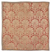 An Ottoman voided silk velvet and metal thread panel, Bursa or Istanbul, Turkey, late 16th / earl...