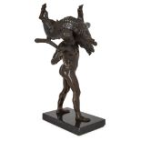 After Giambologna, 1529-1608, a bronze group of Hercules and the Erymanthian boar, Second half 19...