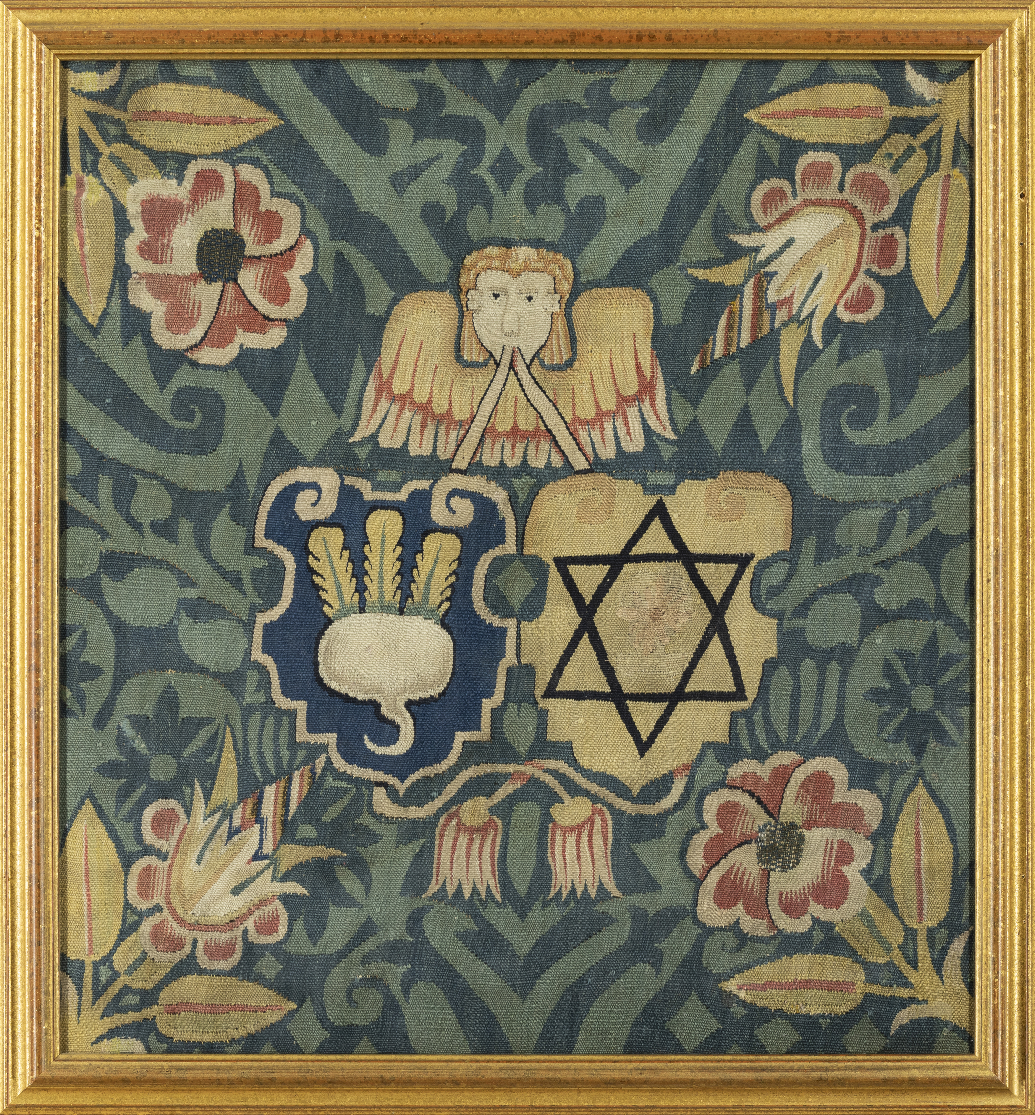 A North European armorial tapestry panel, 17th century, Woven in wools, silks and metal thread, d... - Image 2 of 2