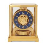 A Jaeger-LeCoultre Atmos clock,  C.1970s, Caliber 526-5, serial no.432926, the gilt-brass case wi...