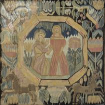 A Scandinavian biblical tapestry panel, Probably Swedish, second half 18th century, Woven in wool...