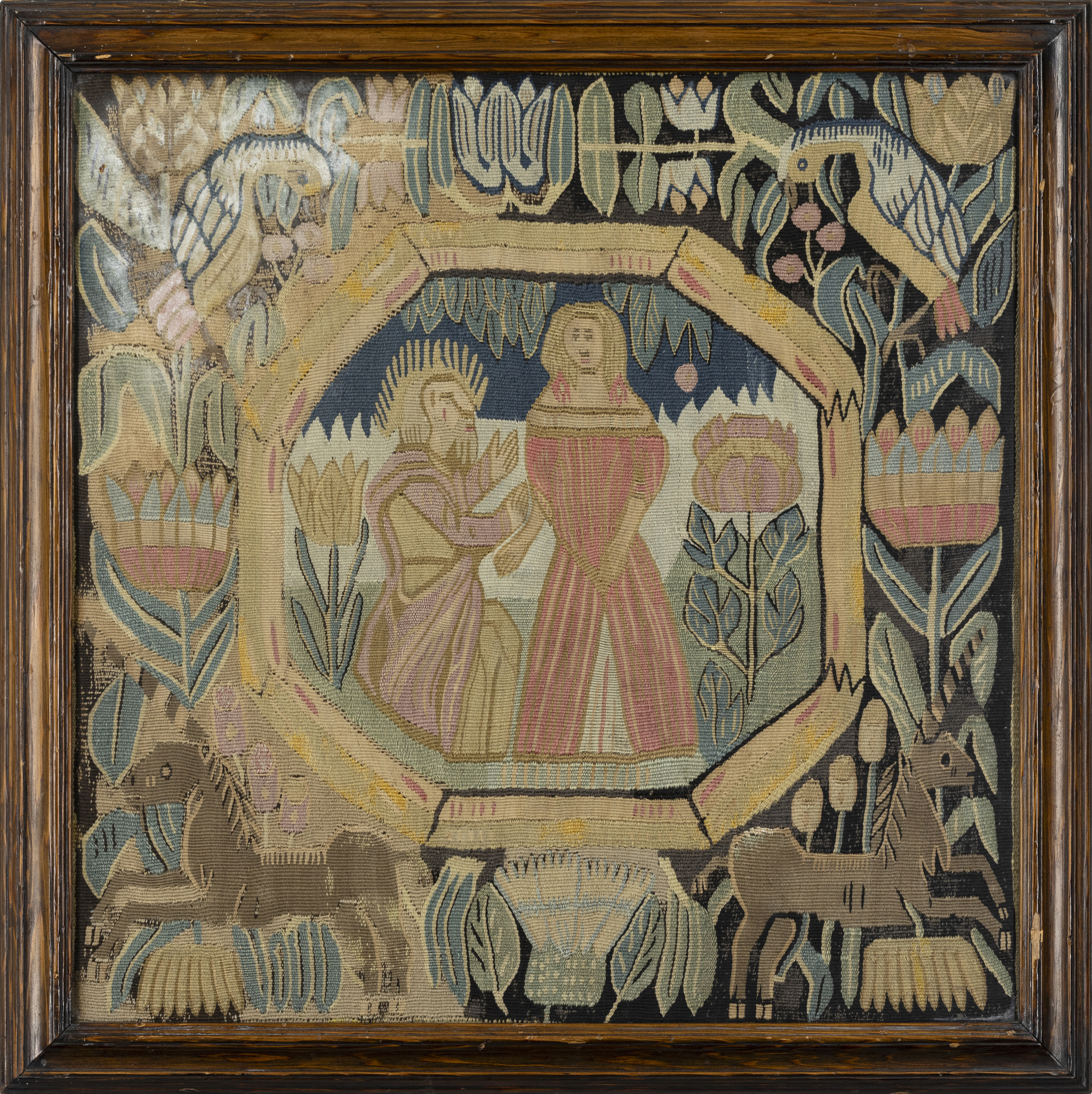 A Scandinavian biblical tapestry panel, Probably Swedish, second half 18th century, Woven in wool... - Image 2 of 2