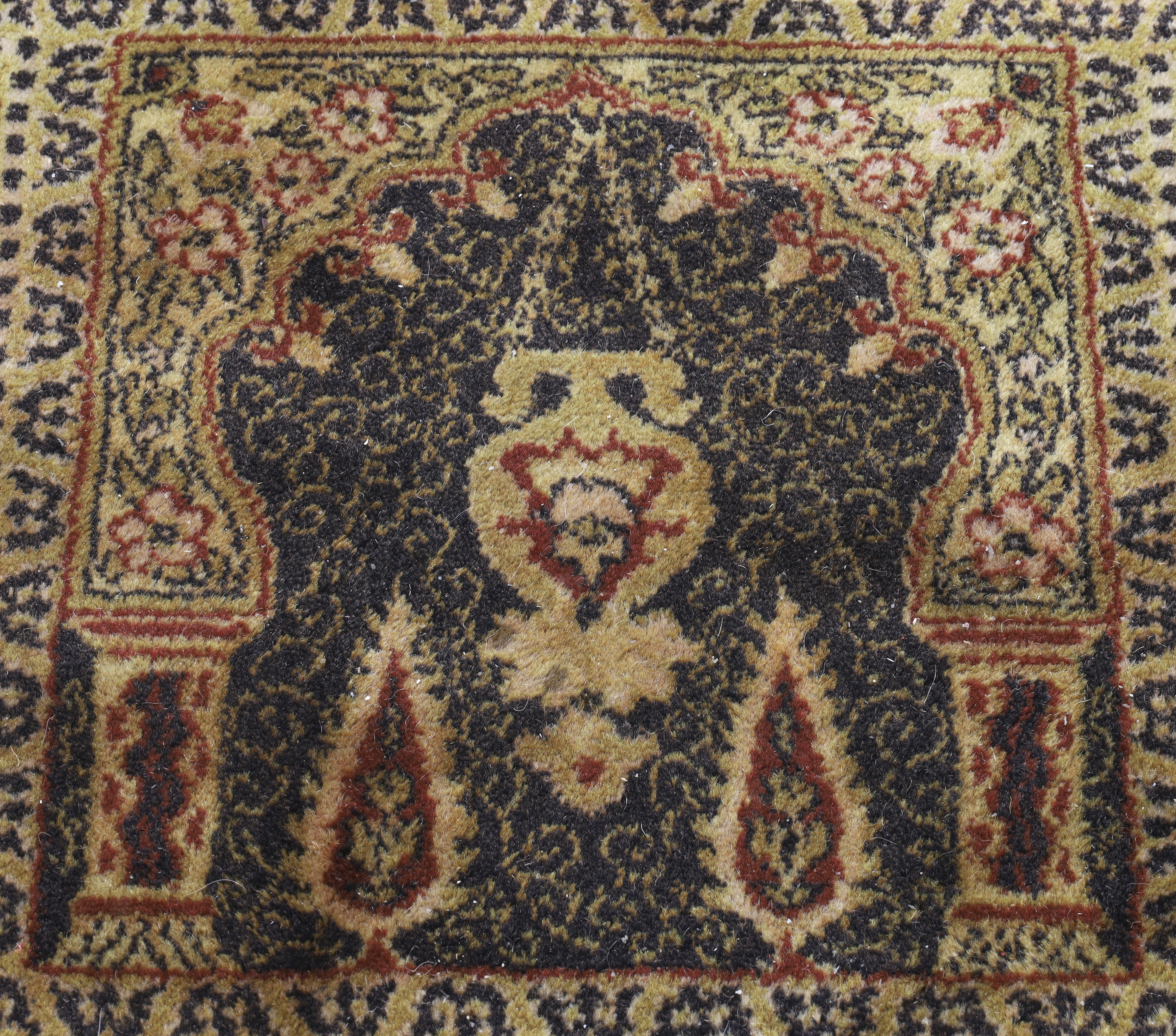 A Prado Orient Keshan super wool carpet, Last quarter 20th century, With tile design having vario... - Image 3 of 4