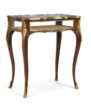A French gilt-bronze mounted kingwood bijouterie table, Of Louis XV style, last quarter 19th cent...