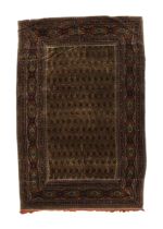 An Ikat velvet panel, Uzbekistan, 19th / 20th century, A lattice filled with botehs, the composit...
