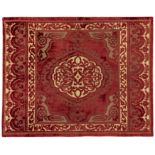A rectangular embroidered silk and metal-thread on velvet panel, Ottoman Turkey, 19th century,   ...