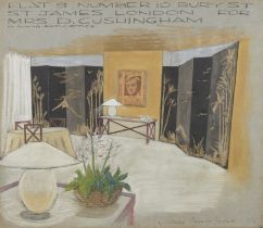 Nicholas Ponsonby Haslam,  British b.1939 -  Interior Design for Flat 9 Number 10 Bury St., St J...