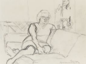 Claude Rogers,  British 1907-1979 -  Rosemary, 1974;  pencil on paper, titled, indistinctly ann...