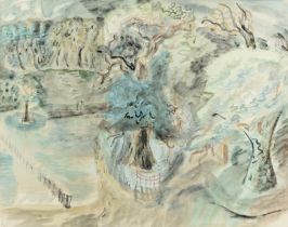 David Jones,  British 1895-1974 -  The Little Wood, c.1940;  watercolour and pencil on paper, s...