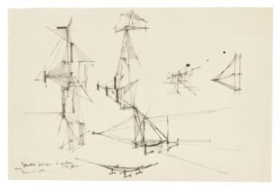 Denis Williams,  Guyanese/British 1923-2008 -  Study for construction in metal and glass, 1954; ...