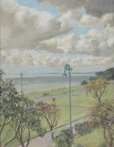 Walter Bayes ARWS,  British 1869-1956 -  Coastal scene;  oil on canvas board, signed lower righ...