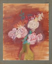 Joachim Weingart,  Polish 1895-1942 -  Flowers in a Vase;  gouache on paper, signed lower right...