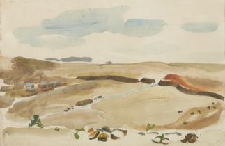Ruth Plant,  British 1912-1988 –  Makele, Tigre, Ethiopia, 1967;  watercolour and pencil on pap...