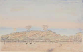 John English, British active c.1945 - Two Tree Kopje, Rhodesia, 1945;  watercolour on paper, si...