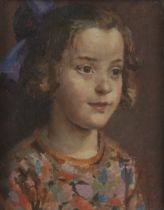 Nora Lucy Mowbray Cundell, British 1889-1948 -  Maggie;  oil on panel, signed lower right 'N.LM...