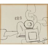 Aubrey Williams,  Guyanese/British 1926-1990 -  Untitled, 1967;  ink on paper, signed and dated...