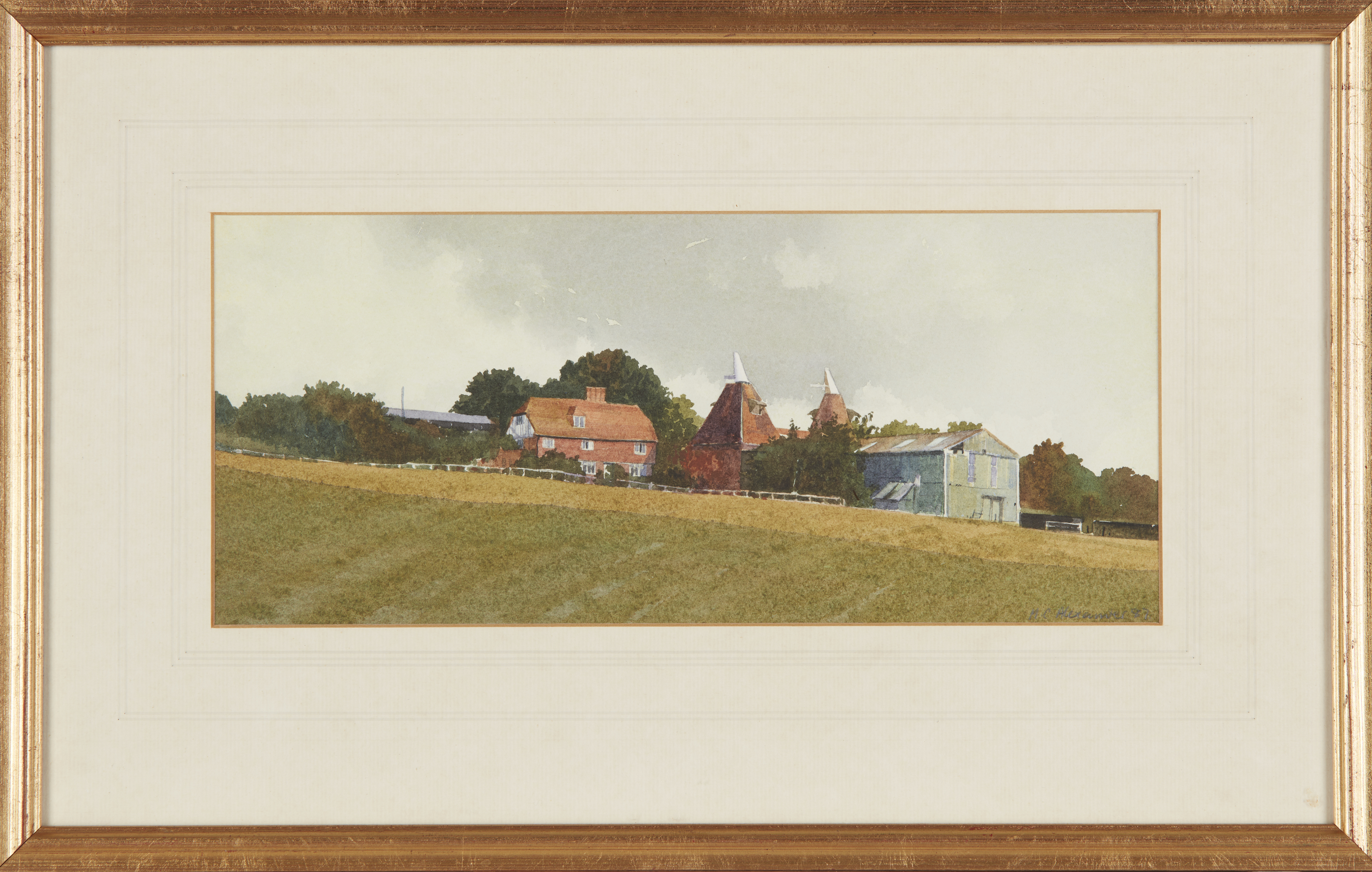 Matthew Alexander,  British b.1953 -  Marshside, Little Grey's Farm, 1986; watercolour on paper... - Image 5 of 6